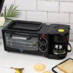 Hoffmans 2-in-1 Electric Mini Oven & Coffee Maker Combo with Glass Carafe - Image 2